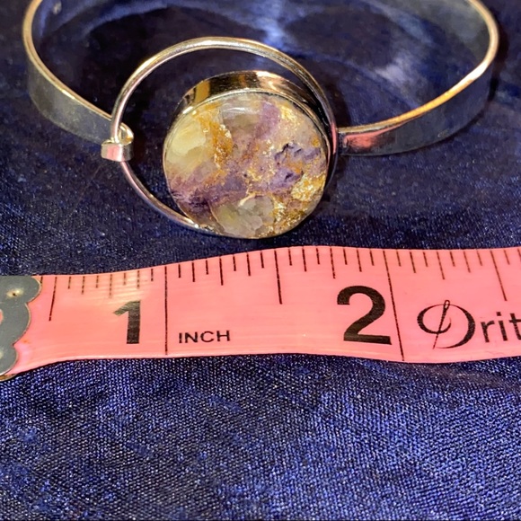 Raw Amethyst natural gemstone handcrafted bracelet - Picture 4 of 7